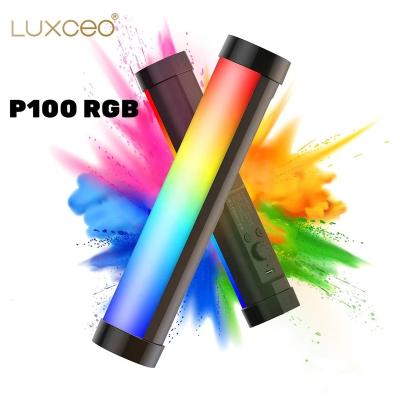 China LUXCEO P100 20cm Mini Remote Control Magnetic Portable Outdoor Professional Shooting RGB LED Video Light for sale