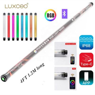 China LUXCEO P120 Stick RGB LED Tube IP68 4FT 1.2m 18W 1350lm Full Color Photographic Lighting App Waterproof/Shockproof Waterproof Video Light Control for sale