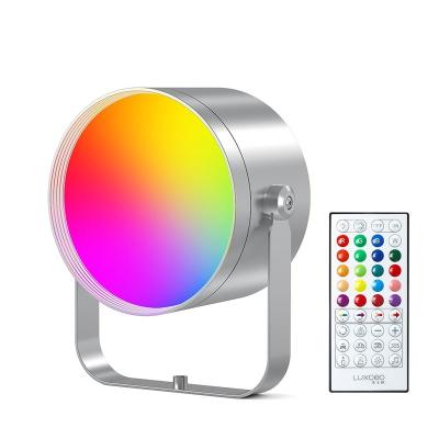 China LUXCEO Modern Mood2 10W 1000lm 458g 15m Remote Control Melody Mode Show Atmosphere LED RGB Music Light 36000 Colors Portable Video Dance for sale