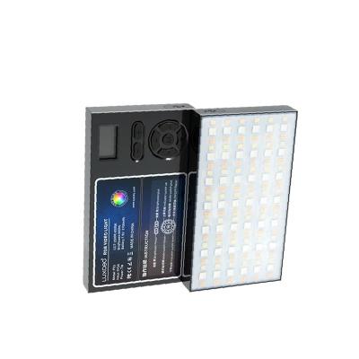 China Mini Professional RGB photographic stepless lighting LUXCEO P03 2500K 6500K full color panel led video camera light with OLCD display for sale