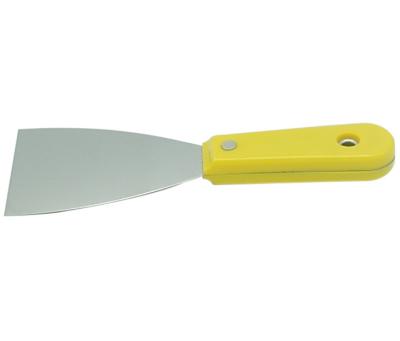 China Hot Selling Plastic Work Triangle Stainless Steel Scrape Handle Putty Knife Construction Scrapers for sale