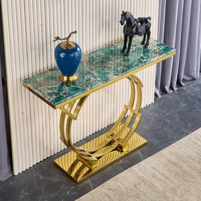 China Popular Modern Marble Extendable Porch Top Table Decoration Home Console Table Entryway Table for sale