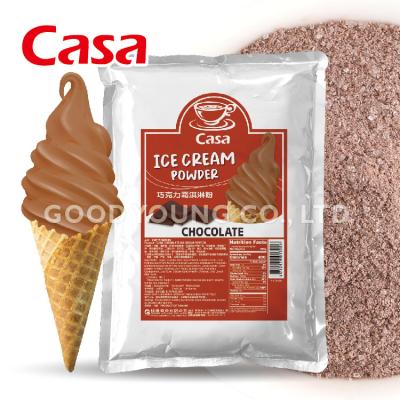 China Instant Flavor Halal Instant Chocolate Powder Ice Cream Serving Soft Ice Cream Powder Mix for sale