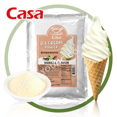 China Instant Flavor Halal Instant Vanilla Ice Cream Serving Soft Ice Cream Powder Mix for sale