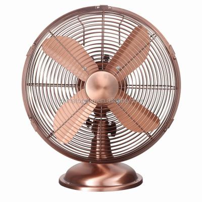 China Metal DC 12V, 20W Energy Saving Motor, 12 Inch Metal Copper DC Vintage Desktop Fan for sale