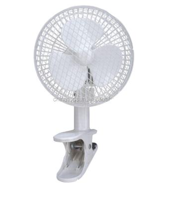 China High Quality Plastic Electric Mini Small Clip Hotel Fan 6 Inches for sale