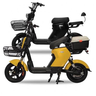 China Carbon Steel 14 Inch Electric Bicycle 48V 12AH Brushless Motor Electric Bikes for sale