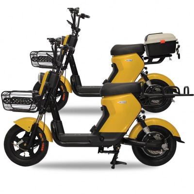 China Carbon Steel Electric Bike Moped 350W For Adults 48v12ah Li-ion Battery for sale