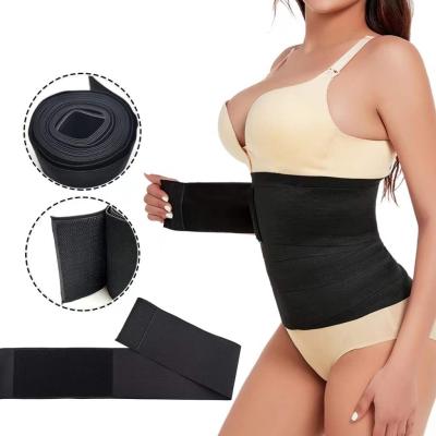 China Logo Belt Belly Body Shaper Weight Loss Neoprene Adjustable Waist Trainer Thermo Sweater Custom Made Fitness Slimmer Bandage Wrap for sale