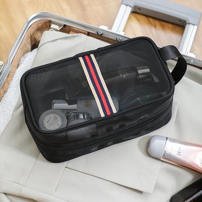 China New Travel Toiletry Bag Portable Cute Waterproof Cosmetic Storage Handbag Transparent Cosmetic Makeup Bag for sale