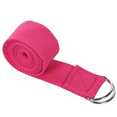 China Cheap Polyester Cotton Yoga Belt Yoga Stretch Strap Best Cotton Sheer Yoga Strap for sale