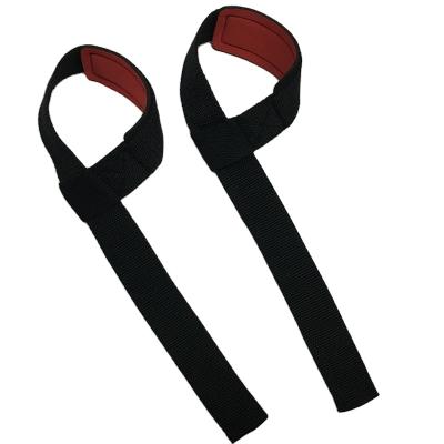 China Custom Polyester Weightlifting Gym Wrist Straps / Battery Lifting Strap for sale