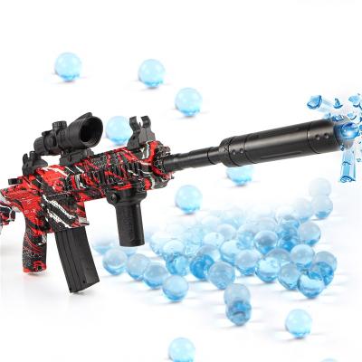 China Soft Toy Adventure Realistic Toy Electric Soft Gel Ball Gun M416 Electronic Splat Water Splash Ball for Outdoor Yard Activities Shooting for sale