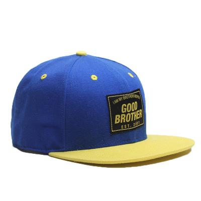 China 6-Panel Hat OEM ODM custom logo blank Flat brim vintage snapback trucker mesh hat sports baseball cap for sale