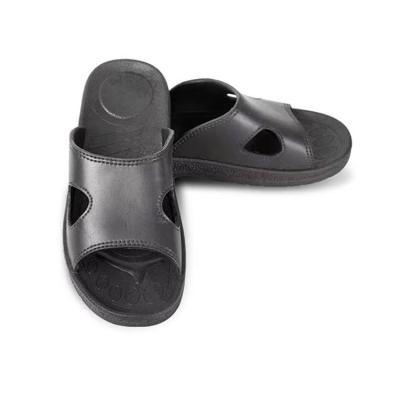 China Jiangsu Cleanroom Supplier PU Esd Anti Static Industrial Sandal Black Anti Static Slipper for sale