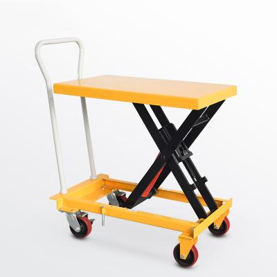 China Hotels Mobile Spring Lifting Platform 200 Kg Hydraulic Portable Lift Table Lift Platform Trolley BC21 for sale