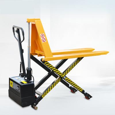 China Hotels High Lift Scissor Truck Battery Pallet Truck Platform Truck Scissor Forklift 1 Ton EHJ10L-685 mm for sale