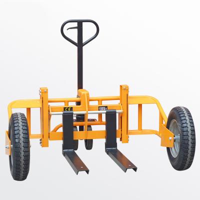 China Construction Material Shops All Terrain Forklift Hand Pallet Truck 1.25 Ton Rough Terrain Hydraulic Hand Pull Outdoor Hydraulic Pallet Truck RP1250A for sale