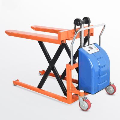 China Hotels Hydraulic Electric Pallet Jack Pallet Truck 1 Ton Automatic Forklift EGS100L for sale