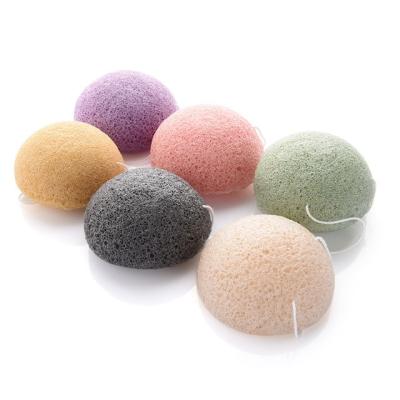 China Sponge 6 Colors Natural Konjac Cosmetic Blast Facial Sponge Face Clean Care Wash Facial Face Powder Makeup Tools for sale