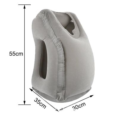 China Inflatable Travel Pillow Inflatable Pillows Air Cushion Soft Travel Portable Innovative Products Body Back Support Foldable Blow Neck Pillow for sale