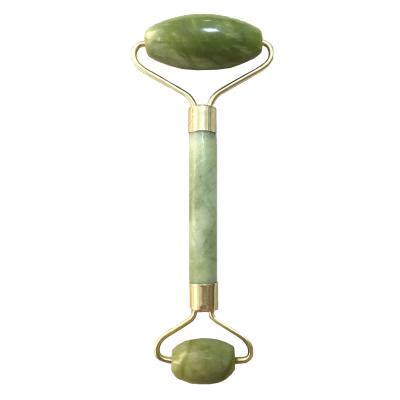 China Jade Roller Jade Face Slimming Face Massager Double Head Facial Body Neck Nature One Device Face Massager Jade Roller for sale