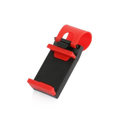 China Universal ABS Car Steering Wheel Clip Mount Holder For Mobile Phone GPS Car Steering Wheel Phone Clip for sale