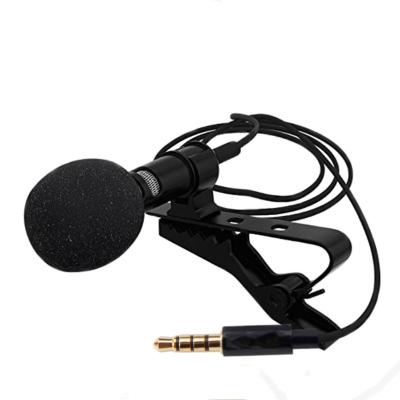 China Portable External 3.5mm Handsfree Recording Mobile Phone Laptop Tablet Microphone K102 Mini Wired Collar Clip Lapel Lavalier Mini Headset for sale