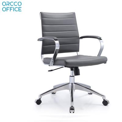 Chine Hot Sale High-Quality Ergonomic Executive Commercial Mid Back Pu Leather Office Chair à vendre