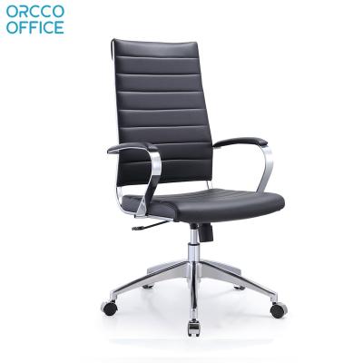 Chine Hot Sale Luxury Ergonomic Swivel Executive Commercial High Back Pu Leather Chair à vendre