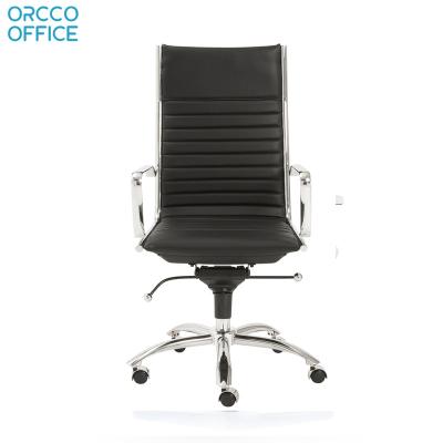 Chine High-Quality Wholesale High Back Swivel Computer Desk Chair Ergonomic Executive Commercial Pu Leather Office Chairs à vendre