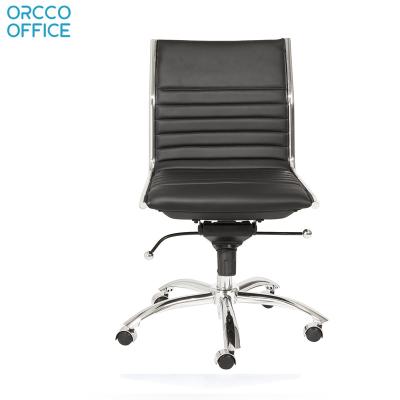 Chine Hot Sales Ergonomic Comfortable Conference Commercial Seating Mid Back Executive Manager Armless Office Chair à vendre