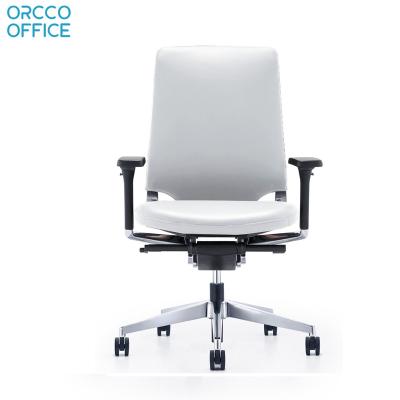 Chine Hot Sales Modern Ergonomic Luxury Comfortable Commercial Mid Back Executive Manager Leather Office Chair à vendre