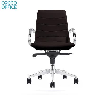 Chine 2022 High-Quality Luxury Ergonomic Executive Commercial Mid-Back Leather Office Chair à vendre