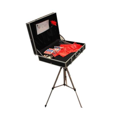 China Classic magic magician aluminum magic box, stage trick illusion, stage props kits for sale