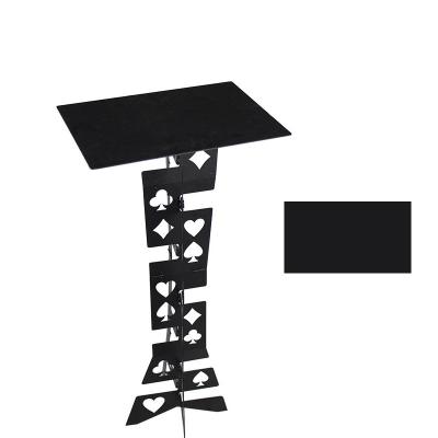 China Black Magician's Day Magic Black Magician's Day Magic Stage Factory Magic Trick Table Aluminum Folding Props for sale