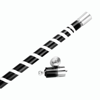 China Hot Sale Classic Magic Metal Good Quality Vanishing Cane--Black and White Classic Magic Party Performance End Up Magic for sale