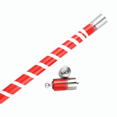 China Classic Magic Metal Christmas Day Vanishing Cane--Red&White Magic Wand Magic Teaching Aids Magic Toy Maker Kids Gift for sale