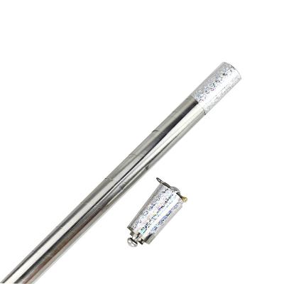 China Hot Sale Classic Magic Metal Appearing Cane--Good Quality Christmas Day Party Performance Kids Best Gift Silver Magic Staff for sale