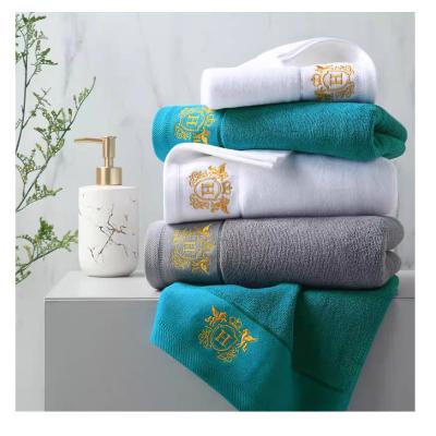 China 2021 New Arrival QUICK DRY 100% Custom Size Towle Cotton Towel Sets Plush Bath Towel Clip Long Cotton Towel for sale