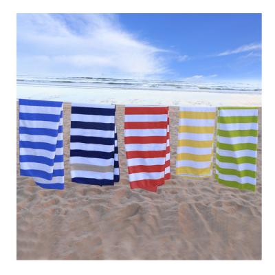 China Compressed Microfiber Quick Dry Beach Towel Striped Extra Large Beach Towel Turkish Beach Towel for sale