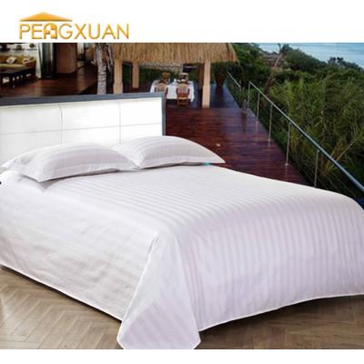 China Nondisposable 200TC 300TC 400TC hotel bedding sheet sabanas de cama set 100% white cotton hotel bed sheet set for sale