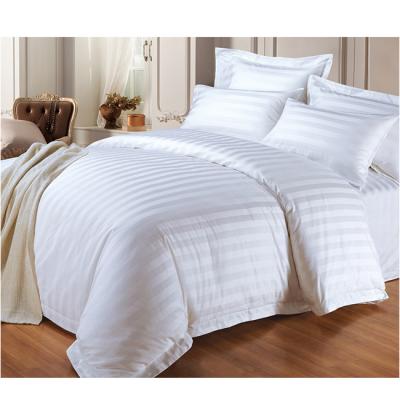 China Nondisposable Luxury European Satin Jacquard Cotton Cozy Hotel Bed Linen Set 7 Pcs for sale