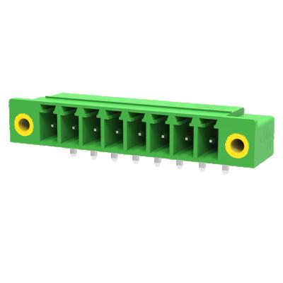 China Exquisite Workmanship High Quality Green Ground 3.81Mm Screwless PCB Pluggable Terminal Block MC-PA3.81HXX-F(02-24) for sale