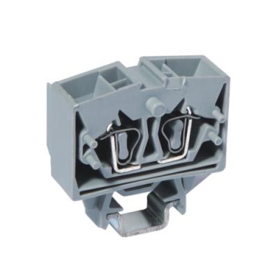 China Chinese Manufacturer PA66 Miniature Terminal Block Copper 4 Conductor Terminal Block For Din 15 Rail for sale