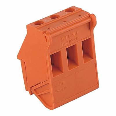 China Wholesale Orange Color Transformer Terminal Block PCB Block 600V 25A Terminal Block 600V 25A Conector 5 - A.W.G. 10 for sale