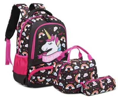 China 2020 Waterproof Popular Meisohua Polyester Schoolbag Set 3 Pcs Teenage School Bag Set Backpack With Pen Bag for sale