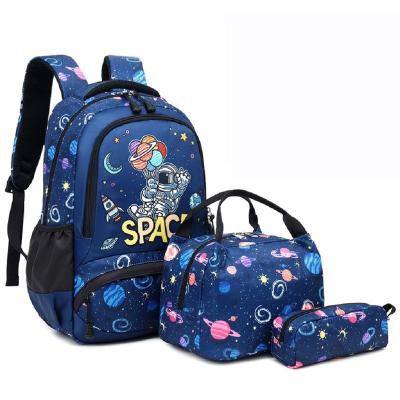 China Cartoon Waterproof High Quality Astronaut Satchel Boy School Backpack for sale