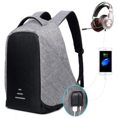 China Durable Business Mens Computer Smart Bag Anti Theft Laptop Backpack With USB Charging Port for sale