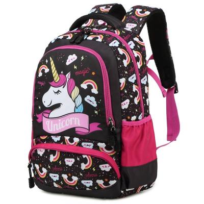 China 2021 Outdoor Kids Waterproof Travel Backpack Unicorn School Backpack Lightweight Casual Daypack Bookbag for GIRLS for sale